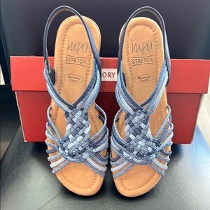 Impo Women's Blue Stretch Sandals